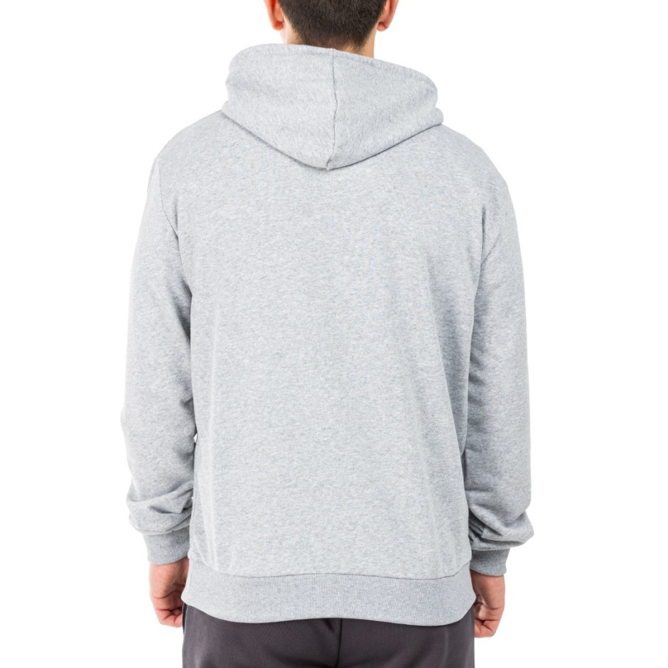 GSA SPORT LOGO HOODIE (BRUSHED) 28-1404-GREY MELANGE Grey