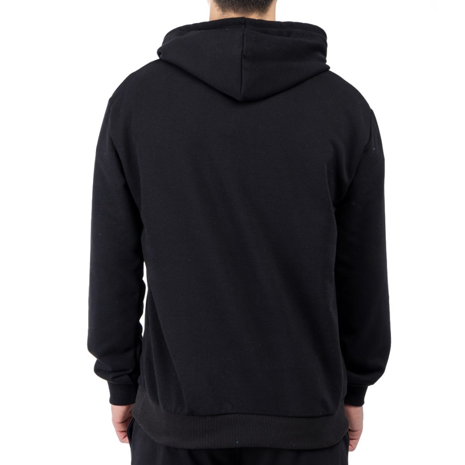GSA SPORT LOGO HOODIE (BRUSHED) 28-1404-BLACK Black