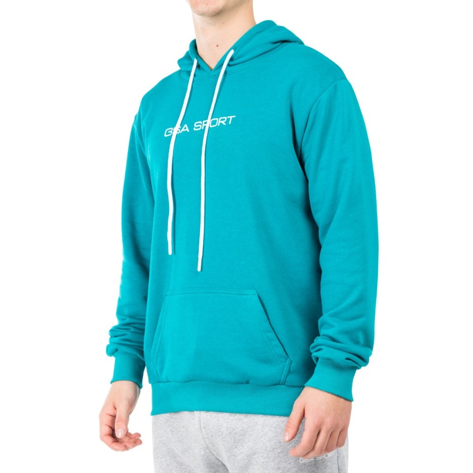 GSA SPORT LOGO HOODIE (BRUSHED) 28-1404-PETROL Petrol