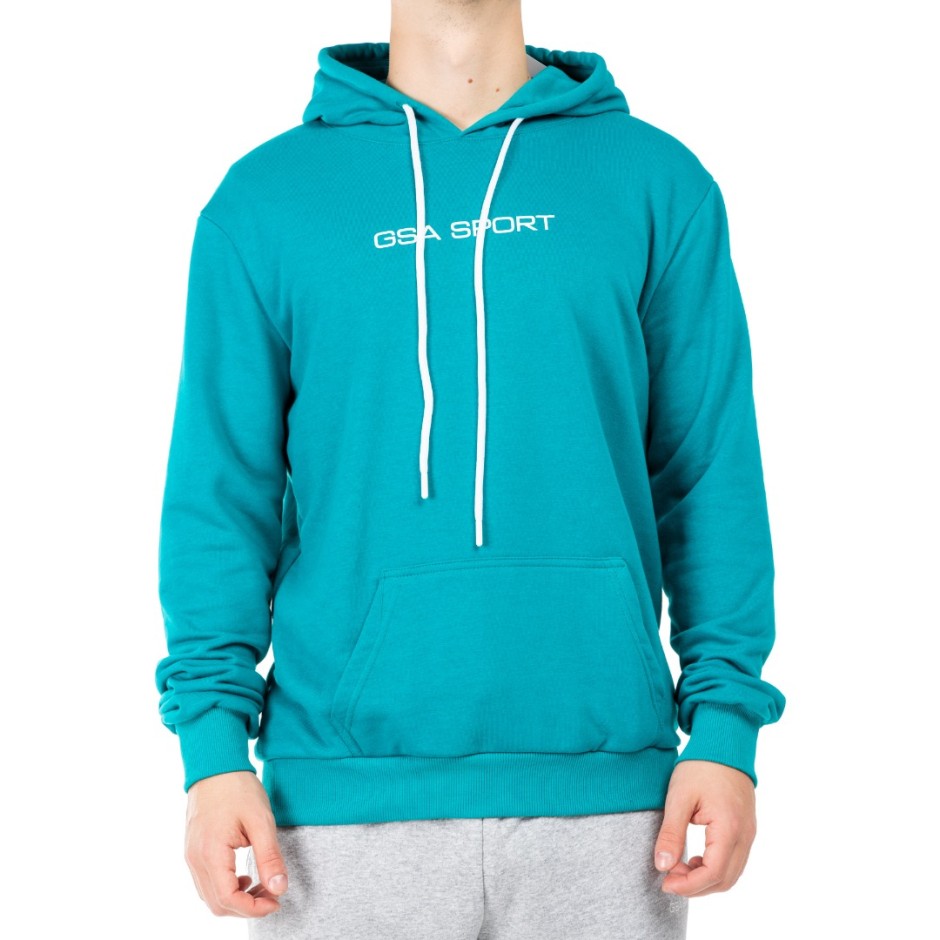 GSA SPORT LOGO HOODIE (BRUSHED) 28-1404-PETROL Petrol