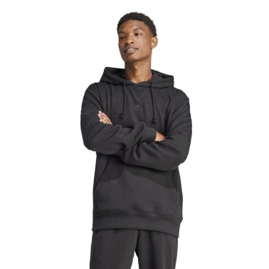 adidas Sportswear All SZN Fleece Μαύρο - Ανδρική Μπλούζα Φούτερ Με Κουκούλα
