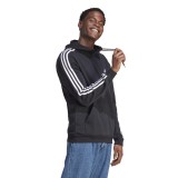 adidas Sportswear ESSENTIALS FLEECE 3-STRIPES HOODIE Μαύρο  Εικόνα 3