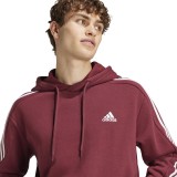 Ανδρικό Φούτερ Μπορντό - adidas Sportswear Essentials Fleece 3-Stripes Εικόνα 1