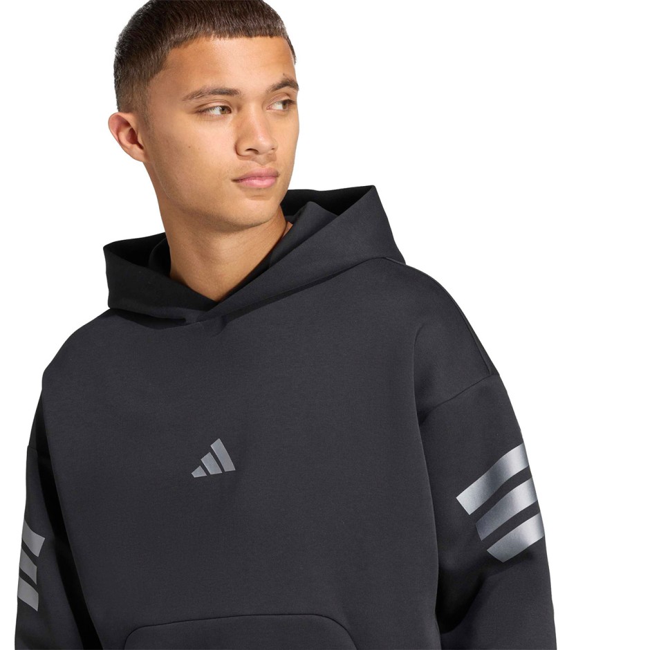 Ανδρικό Φούτερ Μαύρο - adidas Sportswear Future Icons 3-Stripes