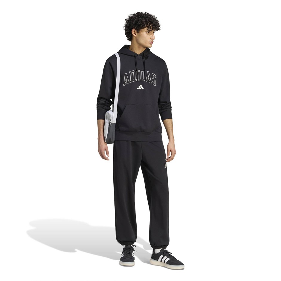 Ανδρικό Φούτερ Μαύρο - adidas Sportswear Collegiate Script Graphic