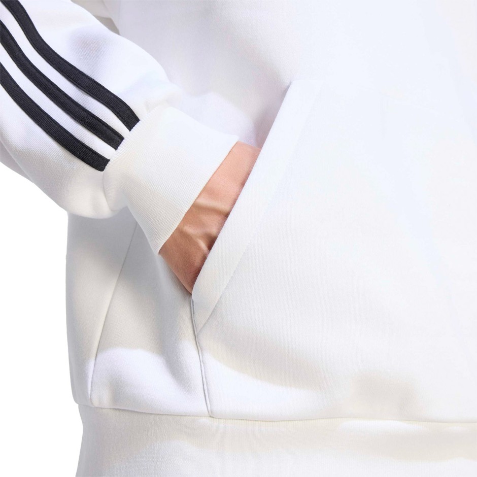 Ανδρικό Φούτερ Λευκό - adidas Sportswear Essentials 3-Stripes Fleece