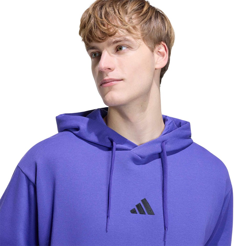 Ανδρικό Φούτερ Μωβ - adidas Sportswear Essentials Feelcozy Fleece