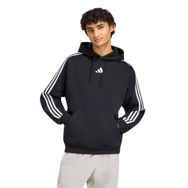 Men's Hoodie Black - adidas Sportswear Essentials 3-Stripes Fleece