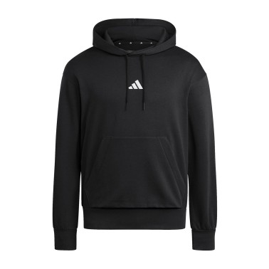 Ανδρικό Φούτερ Μαύρο - adidas Sportswear Essentials Feelcozy Fleece