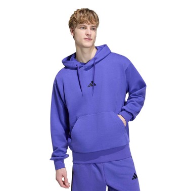 Men's Hoodie Purple - adidas Sportswear Essentials Feelcozy Fleece