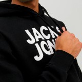 JACK & JONES JJECORP LOGO SWEAT HOOD 12152840-3150579 Black Image 2