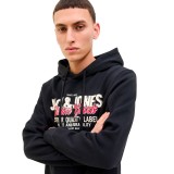 JACK & JONES JJELOGO SWEAT HOOD 2 COL 25/26 NOOS 12279649-4783785 Black Image 1