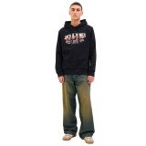 JACK & JONES JJELOGO SWEAT HOOD 2 COL 25/26 NOOS 12279649-4783785 Black Image 2