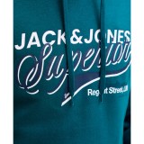 Ανδρικό Φούτερ Πετρόλ - Jack & Jones JJelogo Εικόνα 1