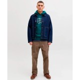 Ανδρικό Φούτερ Πετρόλ - Jack & Jones JJelogo Εικόνα 4