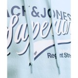 JACK & JONES JJELOGO SWEAT HOOD 2 COL 25/26 NOOS 12279649-4913960 Siel Image 1