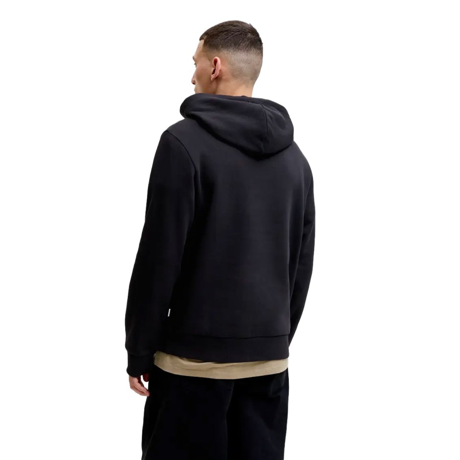 JACK & JONES JJELOGO SWEAT HOOD 2 COL AW SN 12299467-5034180 Μαύρο