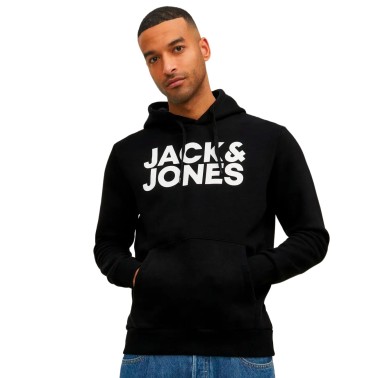 JACK & JONES JJECORP LOGO SWEAT HOOD 12152840-3150579 Black