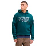 Ανδρικό Φούτερ Πετρόλ - Jack & Jones JJelogo Εικόνα 