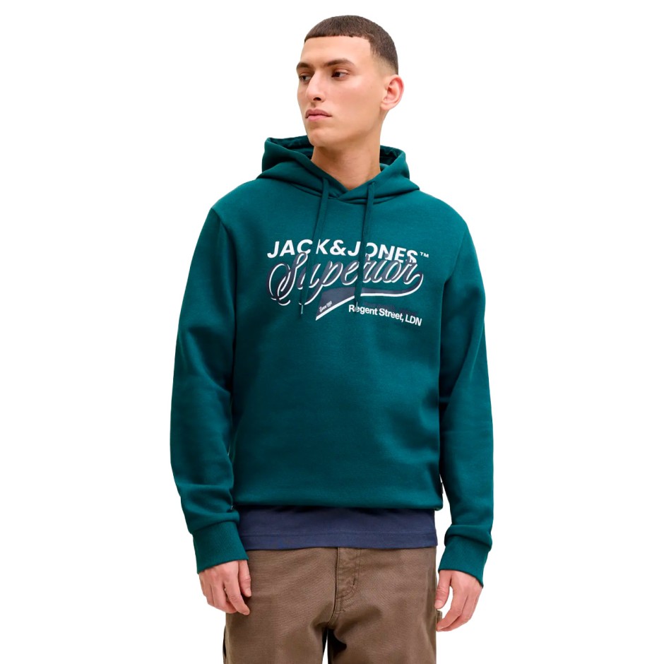 Ανδρικό Φούτερ Πετρόλ - Jack & Jones JJelogo