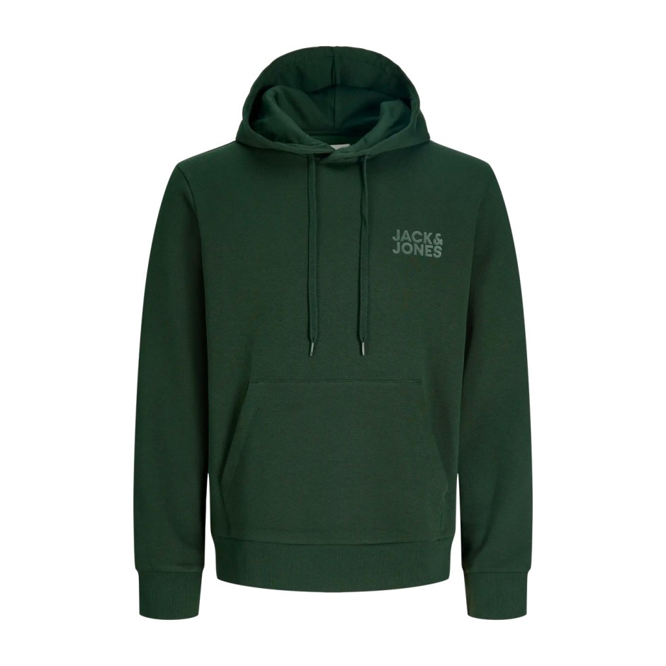JACK & JONES JJECORP LOGO SWEAT HOOD 12152840-5027882 Πράσινο