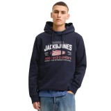 JACK & JONES JJELOGO SWEAT HOOD 2 COL AW SN 12299467-5034177 Μπλε Εικόνα 