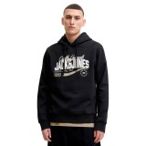 JACK & JONES JJELOGO SWEAT HOOD 2 COL AW SN 12299467-5034180 Μαύρο Εικόνα 