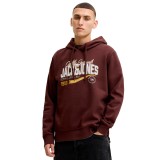 JACK & JONES JJELOGO SWEAT HOOD 2 COL AW SN 12299467-5034182 Καφέ Εικόνα 