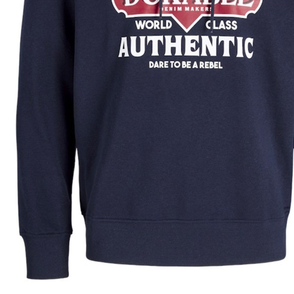 JJ REBEL JREBCASPER SWEAT HOOD 12266364-SKY CAPTAIN Blue