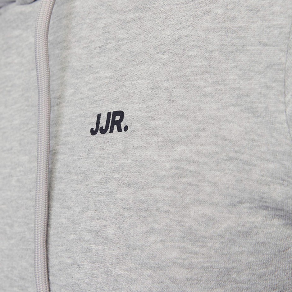 JJ REBEL  LOGO SWEAT HOOD 12263852-LIGHT GREY MELANGE Grey