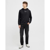 JJ REBEL JEANS PRINT SWEAT HOOD SN 12268879-BLACK Black Image 4