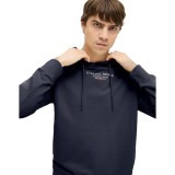 JJ REBEL JEANS PRINT SWEAT HOOD SN 12268879-SKY CAPTAIN Blue Image 0