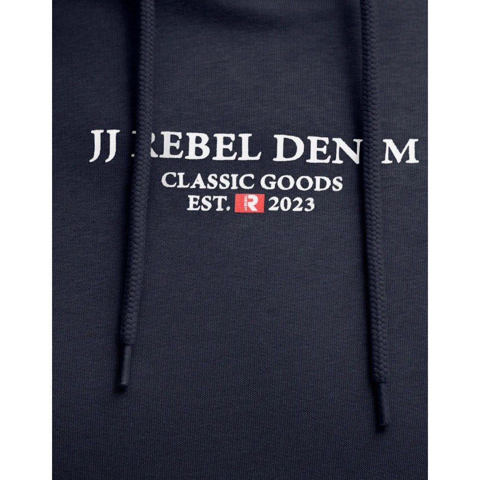 JJ REBEL JEANS PRINT SWEAT HOOD SN 12268879-SKY CAPTAIN Blue