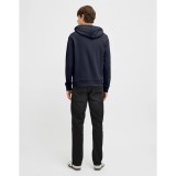 JJ REBEL JEANS PRINT SWEAT HOOD SN 12268879-SKY CAPTAIN Blue Image 3