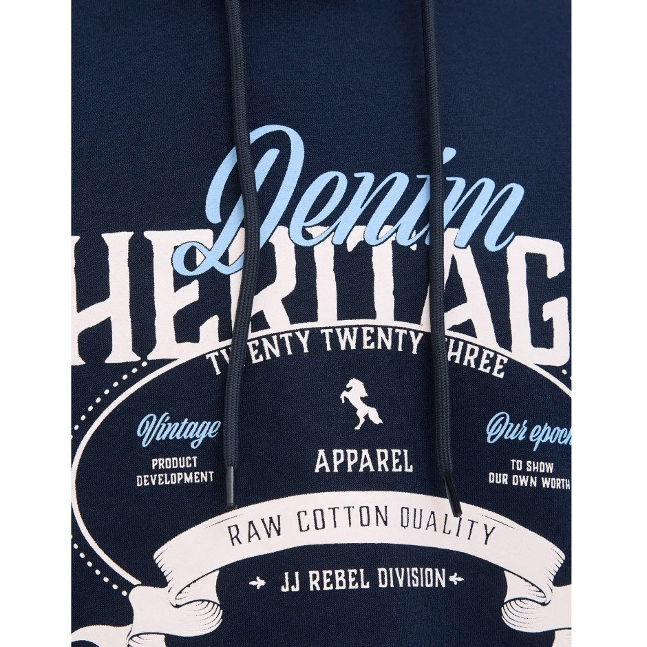 JJ REBEL JREBLASSE SWEAT HOOD 12279395-SKY CAPTAIN Blue