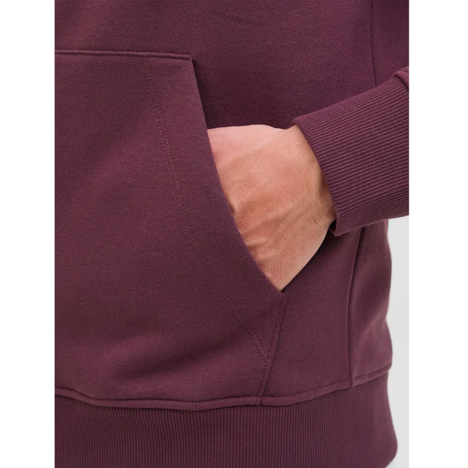 JJ REBEL JREBRAKIM SWEAT ZIP HOOD 12279424-VINEYARD WINE Βordeaux