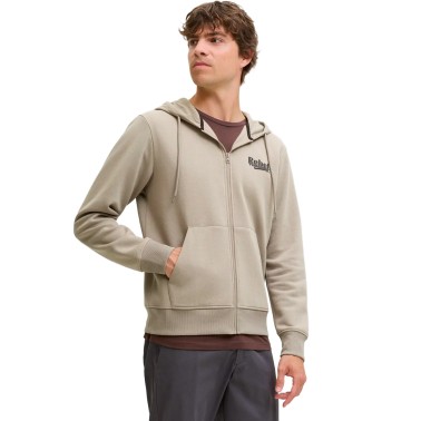 JJ REBEL JREBRAKIM SWEAT ZIP HOOD 12279424-ROASTED CASHEW Beige