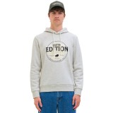 JJ REBEL JREBLASSE SWEAT HOOD 12279395-WHITE MELANGE White Image 