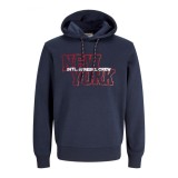 JJ REBEL JREBOWEN SWEAT HOOD 12266368-SKY CAPTAIN Blue Image 