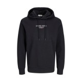 JJ REBEL JEANS PRINT SWEAT HOOD SN 12268879-BLACK Μαύρο Εικόνα 