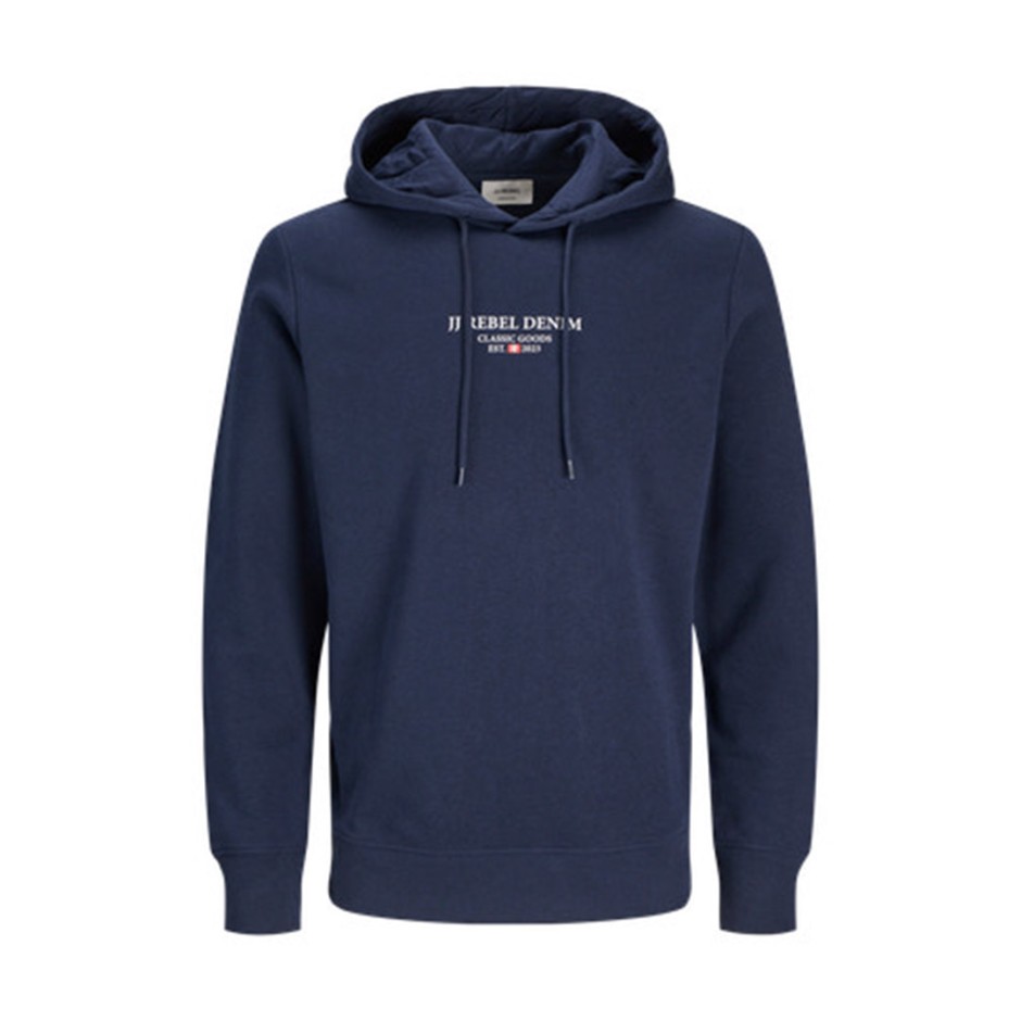 JJ REBEL JEANS PRINT SWEAT HOOD SN 12268879-SKY CAPTAIN Μπλε