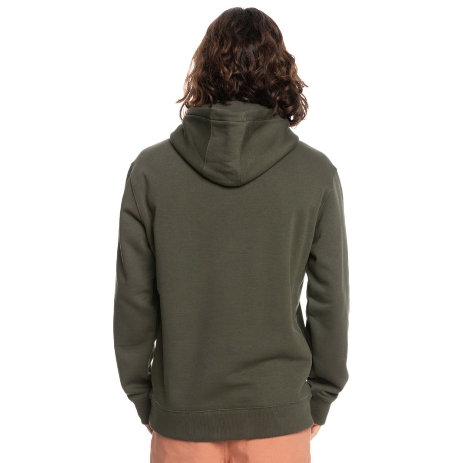 Ανδρική Μπλούζα Φούτερ QUIKSILVER ALL LINED UP HOOD Χακί EQYFT04668-CRE0 