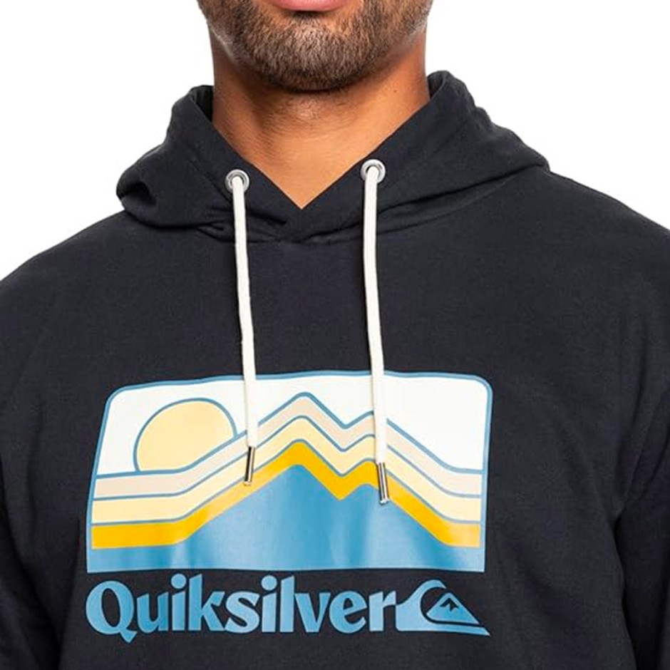 QUIKSILVER QS GRADIENT MOUNTAINS HOODIE EQYSF03153-KVJ0 Black