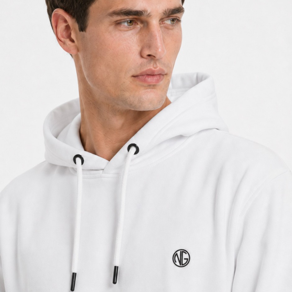 Men's Hoodie White - Nick Galis 'Unstoppable'