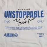 Men's Hoodie White - Nick Galis 'Unstoppable' Image 4
