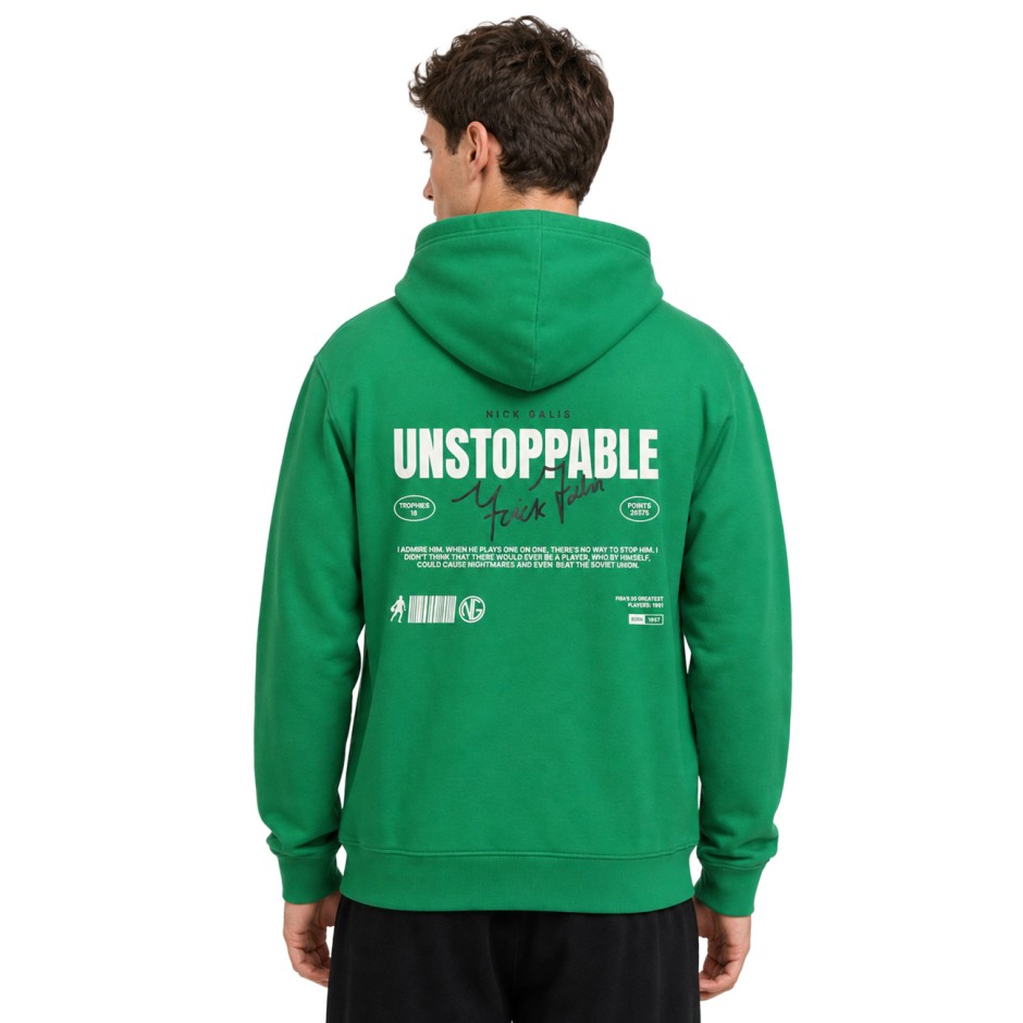 Men's Hoodie Green - Nick Galis 'Unstoppable'