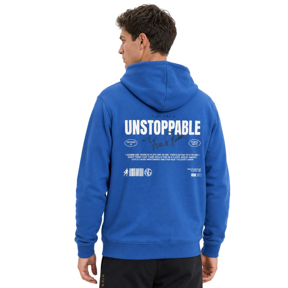 Men's Hoodie Royal Blue - Nick Galis 'Unstoppable' 