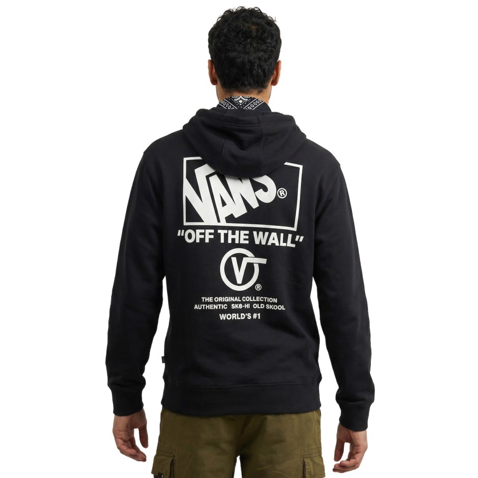 Men's Hoodie Black - Vans Stacked Hi 