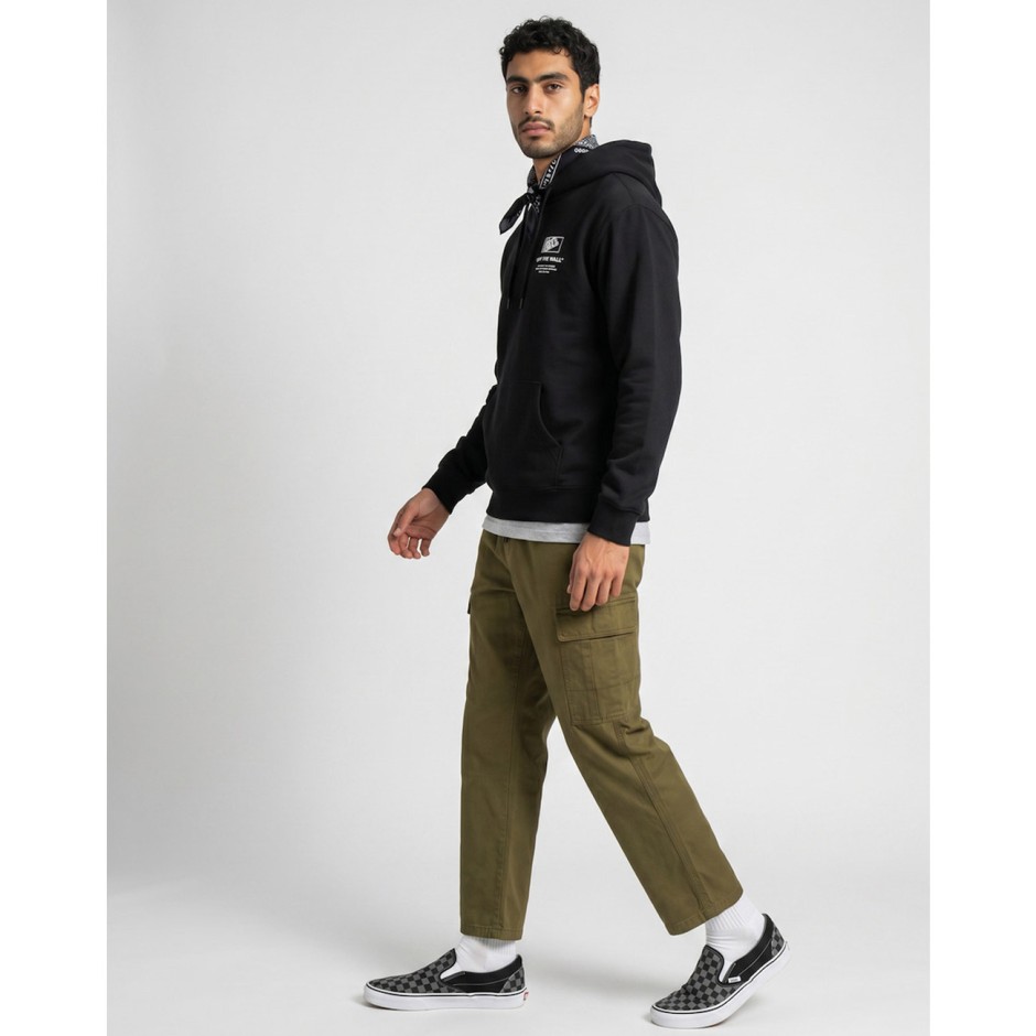 Men's Hoodie Black - Vans Stacked Hi 