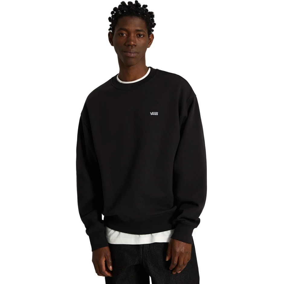VANS LEFT CHEST II CREW VN0010G7BLK-BLK Μαύρο
